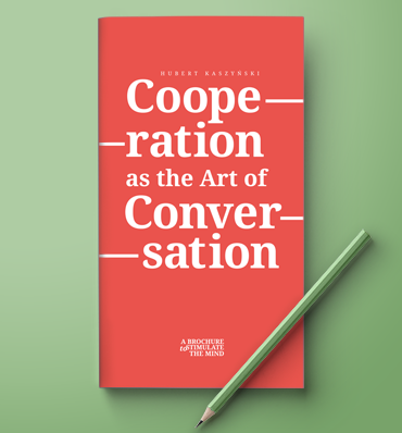 "Cooperation as the Art of Conversation" brochure cover