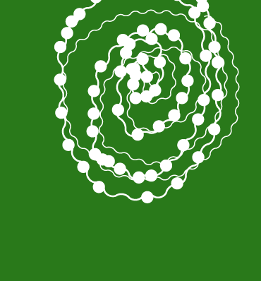 Koraliki ułożone w spiralę