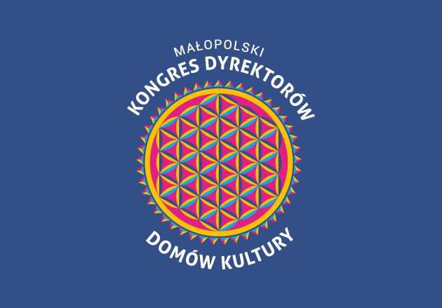 Małopolski Kongres Dyrektorów Domów Kultury - okrągły, kolorowy logotyp